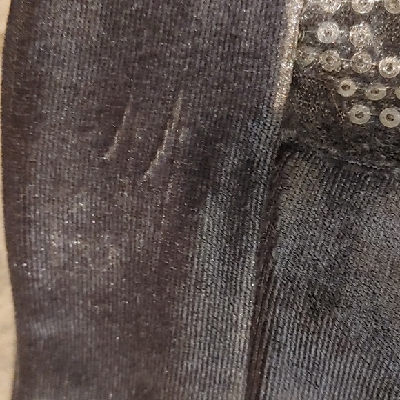 Chic Me Sparkling Velvet Sequin Tracksuit Women's Small (4-6) Flaw On Pants, Y2K - Picture 9 of 9